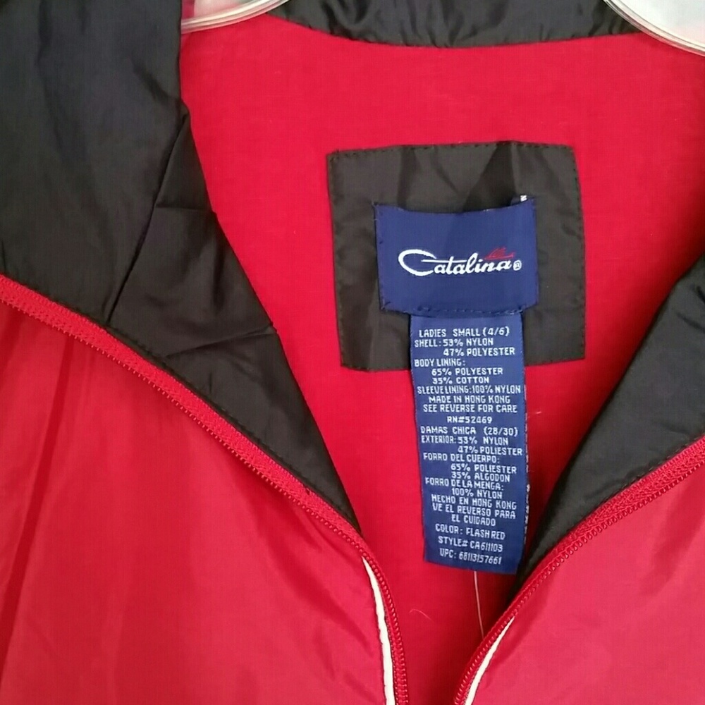Womens Catalina Flash Red Active Jacket - Picture 2 of 3